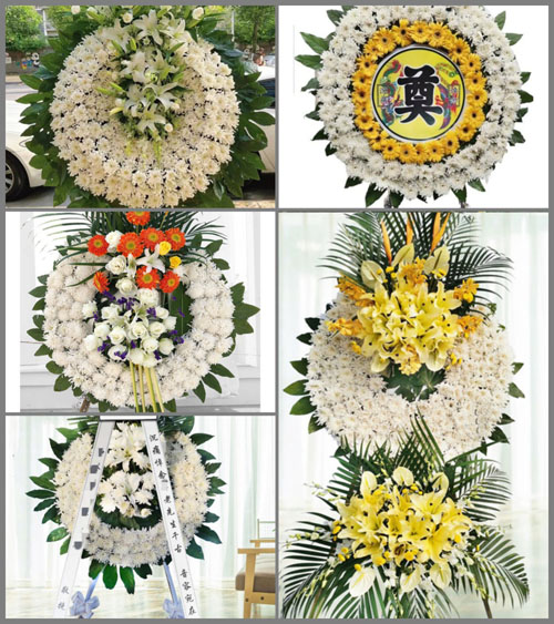 广东梅州市五华县转水镇新民村花圈速递